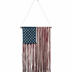 Brand new 🛒 Primitives By Kathy Flag Macrame Wall Décor 🎁