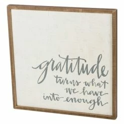 Top 10 😍 Primitives By Kathy 'Gratitude' Inset Box Sign 😀