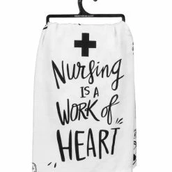 Brand new ⭐ Primitives By Kathy White 'Work Of Heart' Dish Towel 👍