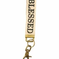 Best Sale 😍 Primitives By Kathy Beige 'Blessed' Key Chain ⌛