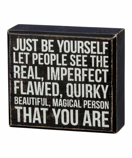 Wholesale 🤩 Primitives By Kathy 'Be Yourself' Block Sign ❤️