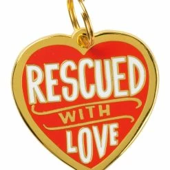Coupon ✨ Primitives By Kathy 'Rescued With Love' Pet Tag 😀