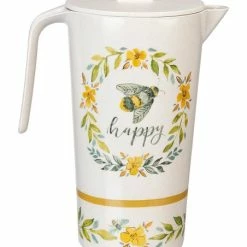 Coupon ✨ Primitives By Kathy White & Yellow Bee 'Happy' Pitcher 🎉