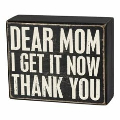 Brand new ✔️ Primitives By Kathy 'Dear Mom' Box Sign 😉