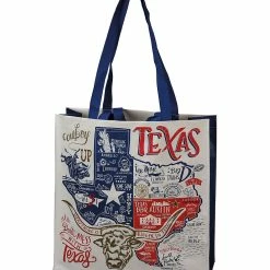 Best Pirce 🔥 Primitives By Kathy White & Blue 'Texas' Market Tote 😍