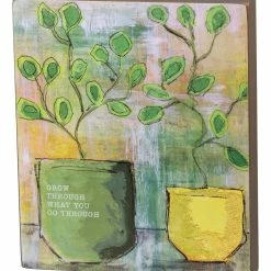 Top 10 ⌛ Primitives By Kathy Green & Yellow 'Grow Through What You Go Through' Block Sign ✔️