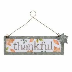 Brand new ⭐ Primitives By Kathy White & Gray 'Thankful' Wall Sign ✨