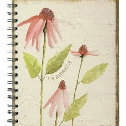 Budget 😀 Primitives By Kathy Beige 'Be Amazing' Floral Spiral Notebook 🧨