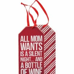 Brand new 😍 Primitives By Kathy Red 'Silent Night' Bottle Tag 🎉