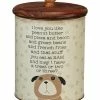 Discount 🌟 Primitives By Kathy Beige Paw Print 'I Love You Like Peanut Butter' Treats Canister 👍