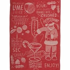 Coupon π Primitives By Kathy Red 'Claus-mopolitan' Cocktail Dish Towel π