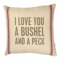 Best Sale 😍 Primitives By Kathy Tan 'I Love You A Bushel & A Peck' Throw Pillow ✔️