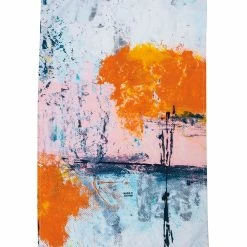Deals ❤️ Primitives By Kathy Blue & Orange 'Make It Happen' Abstract Trees Dish Towel 🌟