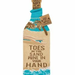 Best Sale 🛒 Primitives By Kathy Beige 'Toes In The Sand' Bottle Sock 🤩