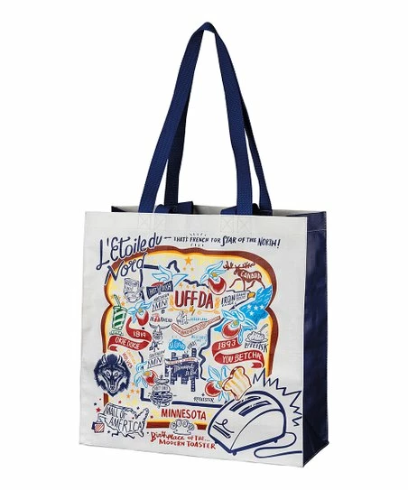 Buy π Primitives By Kathy White & Blue 'Minnesota' Market Tote π―