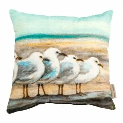 Best Pirce 😉 Primitives By Kathy Beige Seagulls Throw Pillow 🧨