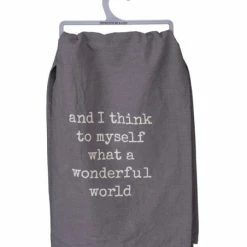 Cheap 💯 Primitives By Kathy Gray 'Wonderful World' Dish Towel 😉