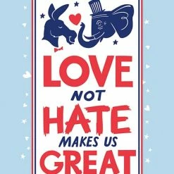 Best Pirce 🛒 Primitives By Kathy White 'Love Not Hate' Magnet 👍