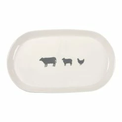 Brand new 🛒 Primitives By Kathy Farm Animal Oval Platter 😉