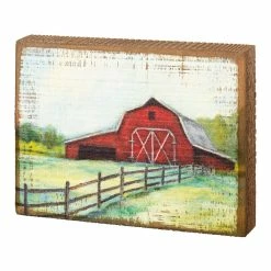 Brand new 👍 Primitives By Kathy Barn Block Sign 🎁