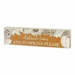 Flash Sale ⌛ Primitives By Kathy 'Autumn Leaves And Pumpkins Please' Box Sign 😉