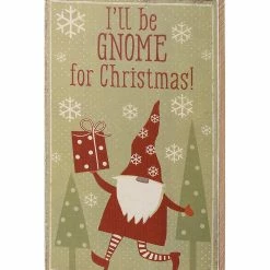New 💯 Primitives By Kathy Green 'Gnome For 🔔 Christmas' Box Sign ⌛