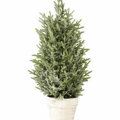 Best Pirce 👍 Primitives By Kathy 24'' Green & White Snow-Flocked Potted Pine Tree 👍