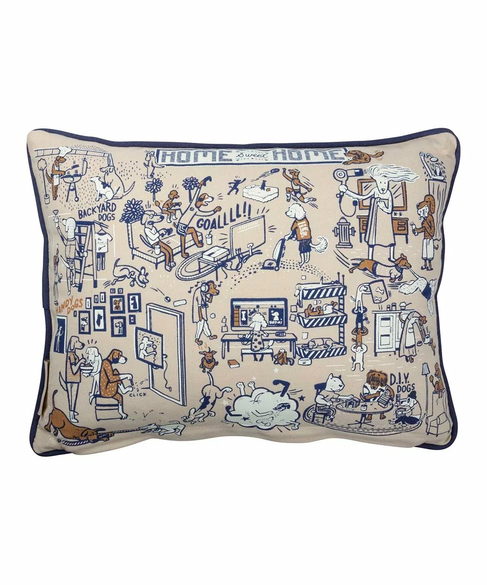 Best deal ⌛ Primitives By Kathy Beige 'Dog Park' Throw Pillow ⭐ - Image 2