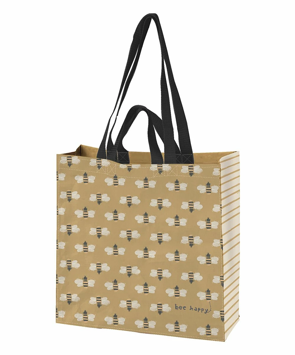 Best reviews of π€© Primitives By Kathy Beige & Yellow 'Bee Happy' Market Tote π