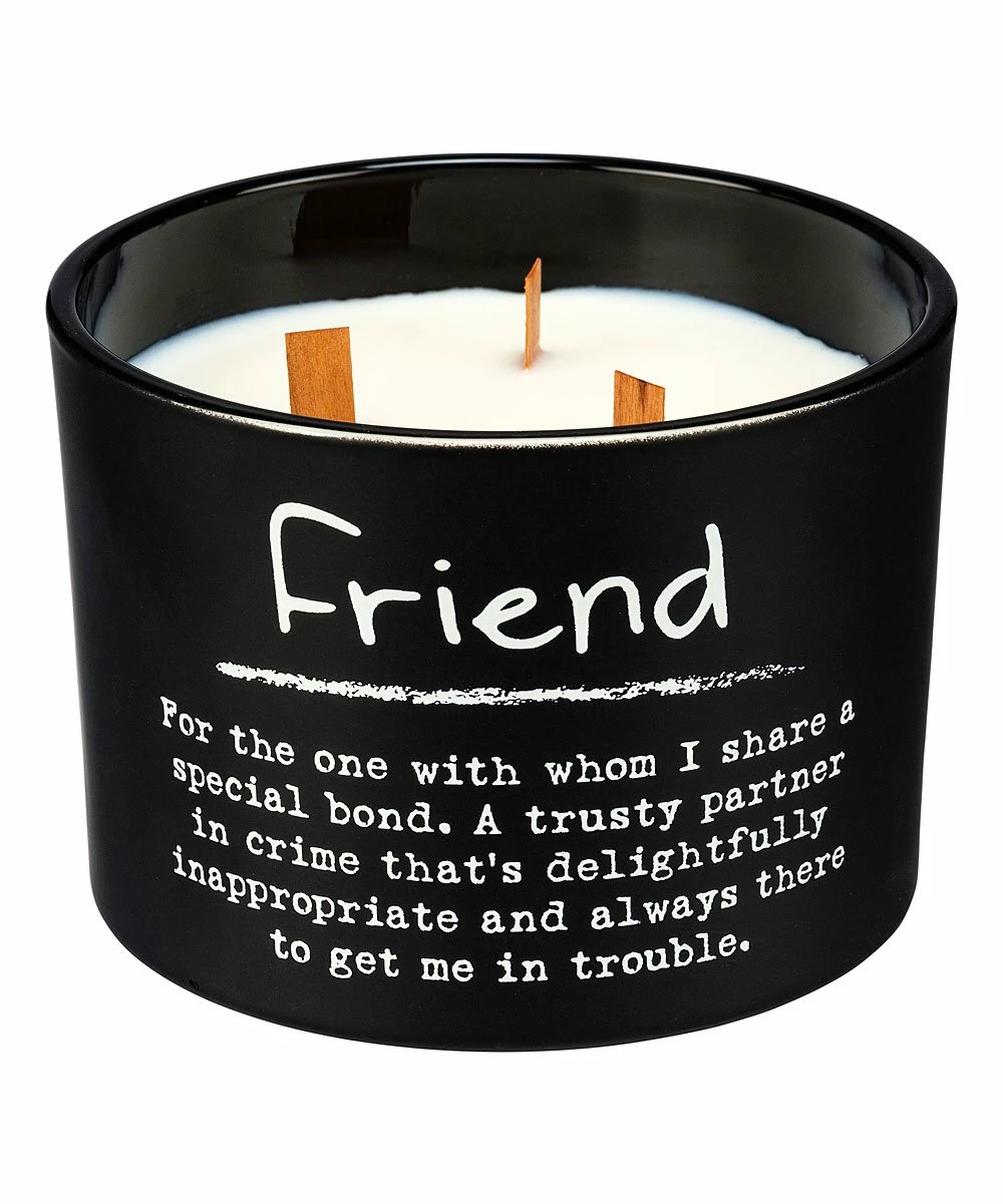 Wholesale ❤️ Primitives By Kathy Black & White 'Friend' Jar Candle 👍