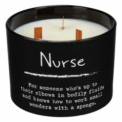 Outlet ❤️ Primitives By Kathy Black 'Nurse' Jar Candle 💯