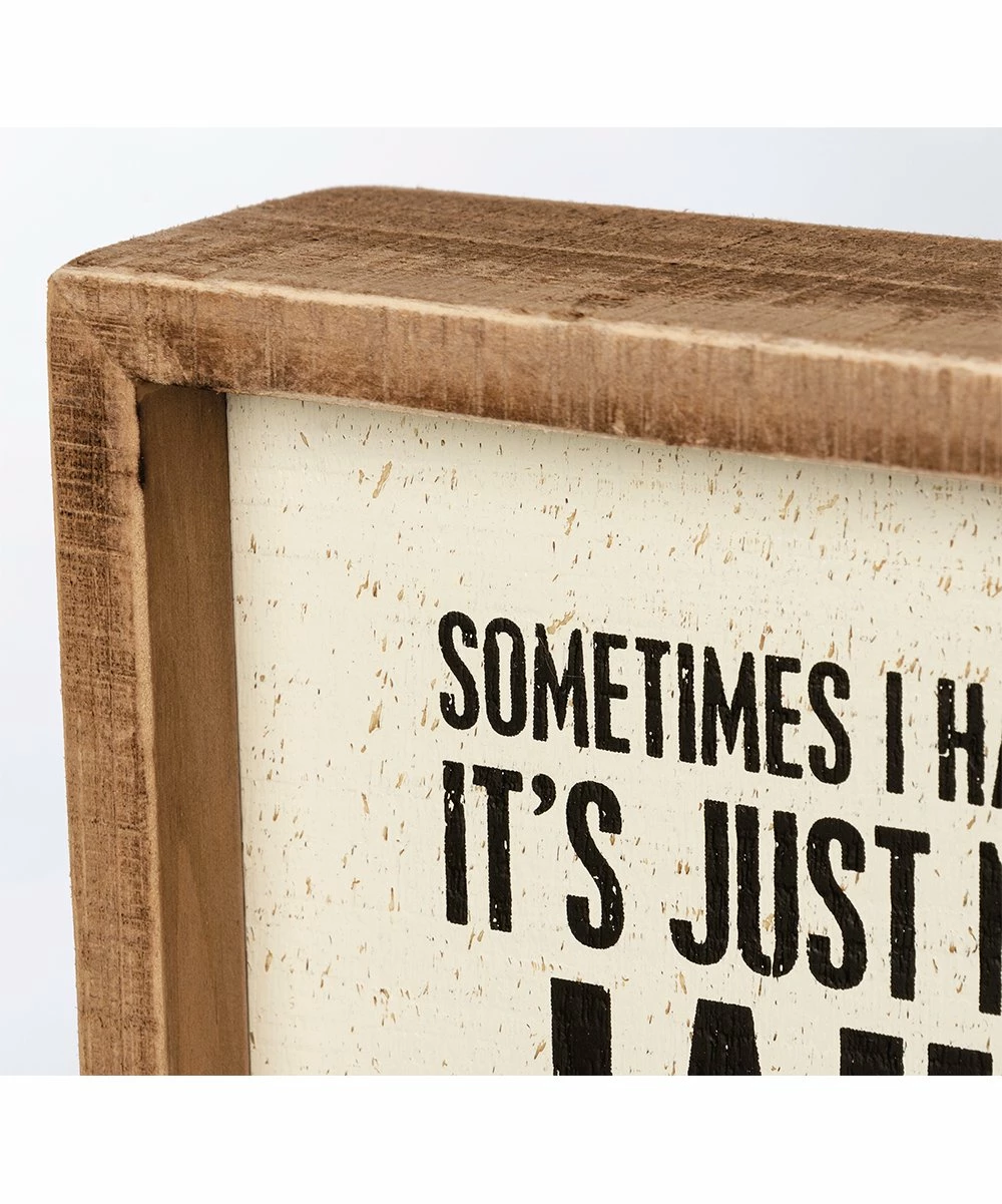 Brand new π Primitives By Kathy White & Brown 'Not Worth The Jail Time' Box Sign π - Image 3