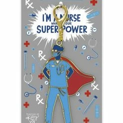 Brand new 👍 Primitives By Kathy Nurse Superhero Key Chain 😉