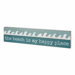 Deals 🧨 Primitives By Kathy Blue 'Happy Place' Block Sign 💯