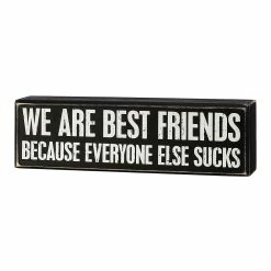 Flash Sale 🤩 Primitives By Kathy Black 'We Are Best Friends' Box Sign 😀