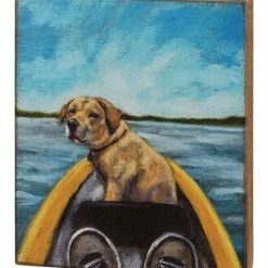 Best deal ✨ Primitives By Kathy 🐕 Dog In Canoe Box Sign 🤩