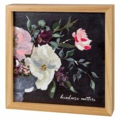 Best reviews of ❤️ Primitives By Kathy Pink & Black Floral 'Kindness Matters' Block Sign 🥰