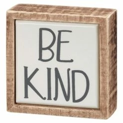 Best reviews of ✔️ Primitives By Kathy White & Brown 'Be Kind' Box Sign ✨