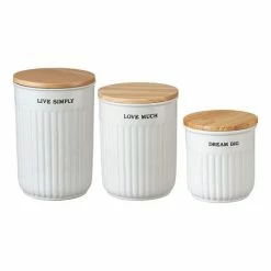 Buy 🤩 Primitives By Kathy White 'Dream Big' Three-Piece Canister Set 💯