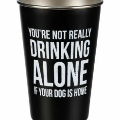 Cheapest 🎁 Primitives By Kathy Black & White 'Not Really Drinking Alone' Stainless Steel Tumbler ⌛