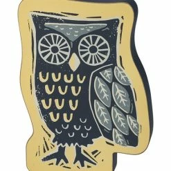 Deals 🛒 Primitives By Kathy Beige & Gray Owl Chunky Sitter Block Sign 🛒