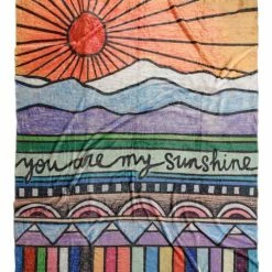Best reviews of 🔔 Primitives By Kathy Orange & Purple 'You Are My Sunshine' Throw 😀