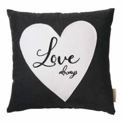 New ⌛ Primitives By Kathy Black & White 'Love Always' Throw Pillow ✔️