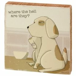 Best reviews of 🤩 Primitives By Kathy 'Where Are Hell They' 🦮 Dog Block Sign ⌛