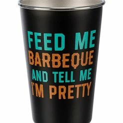 Deals 😉 Primitives By Kathy Black & Turquoise 'Tell Me I'm Pretty' 16-oz. Tumbler ✨