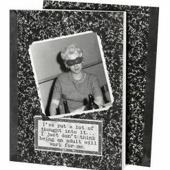 Best Pirce ✔️ Primitives By Kathy Black & White 'Being An Adult' Journal 🎁