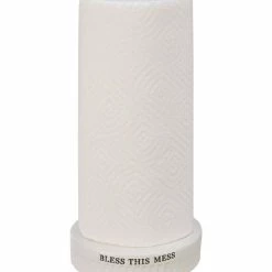 Flash Sale 🤩 Primitives By Kathy White & Black 'Bless This Mess' Paper Towel Holder 🔔