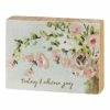 Best reviews of 🎁 Primitives By Kathy White & Pink 'Today I Choose Joy' Floral Block Sign 🧨