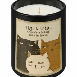 Best Pirce 🔥 Primitives By Kathy 'There's A Lot Of Cats In Here' Jar Candle 👍