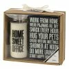 Flash Sale 🛒 Primitives By Kathy Black & White 'Work From Home' Box Sign & Jar Candle ⌛